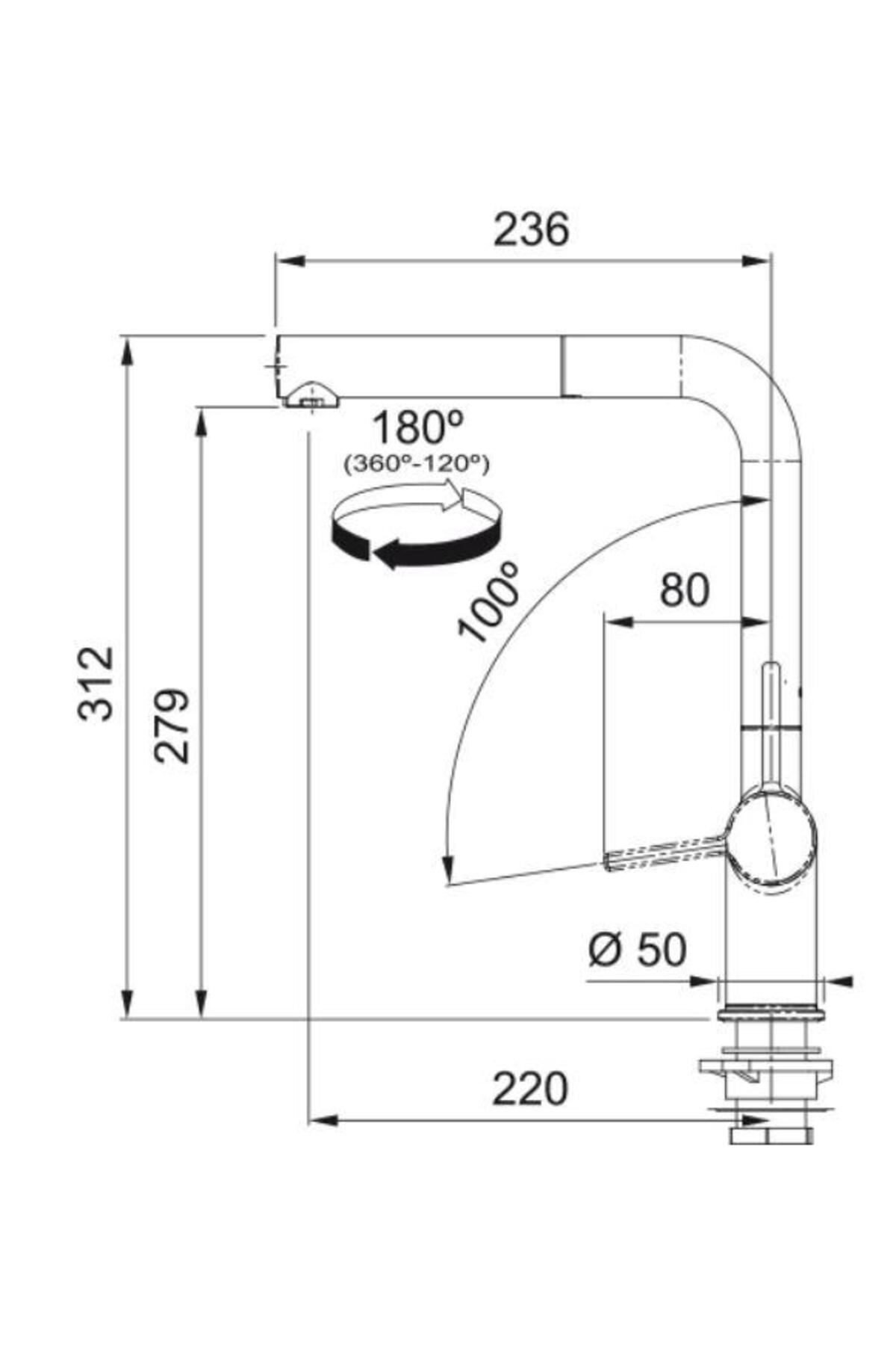 Urban Stone Grey Ubg 651-100 1,5 Actıve Plus Doccıa 2.0 Armatür Setli