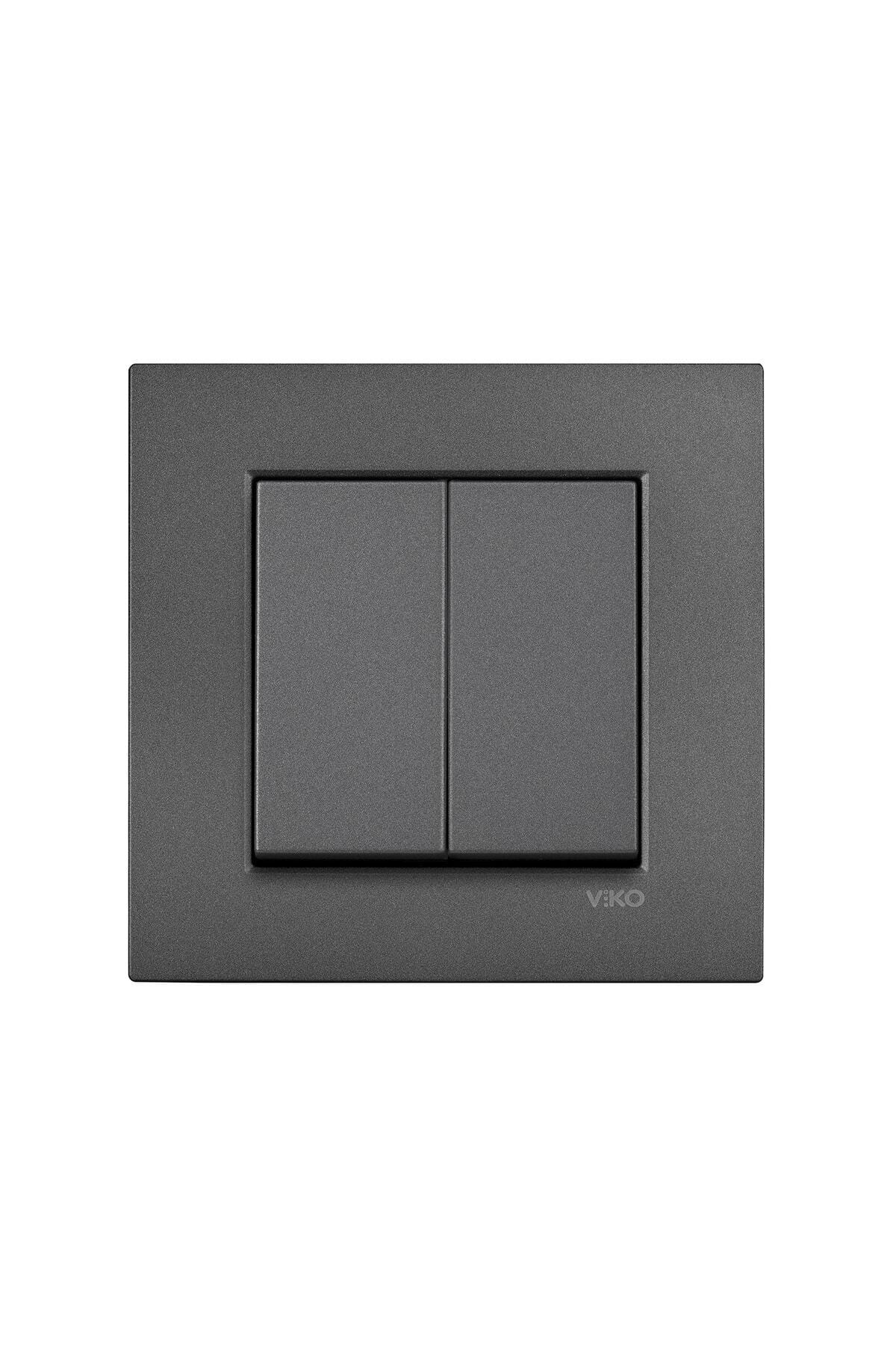 Artline Novella Füme Ikili Anahtar Komütatör Çerçeveli - 92605402