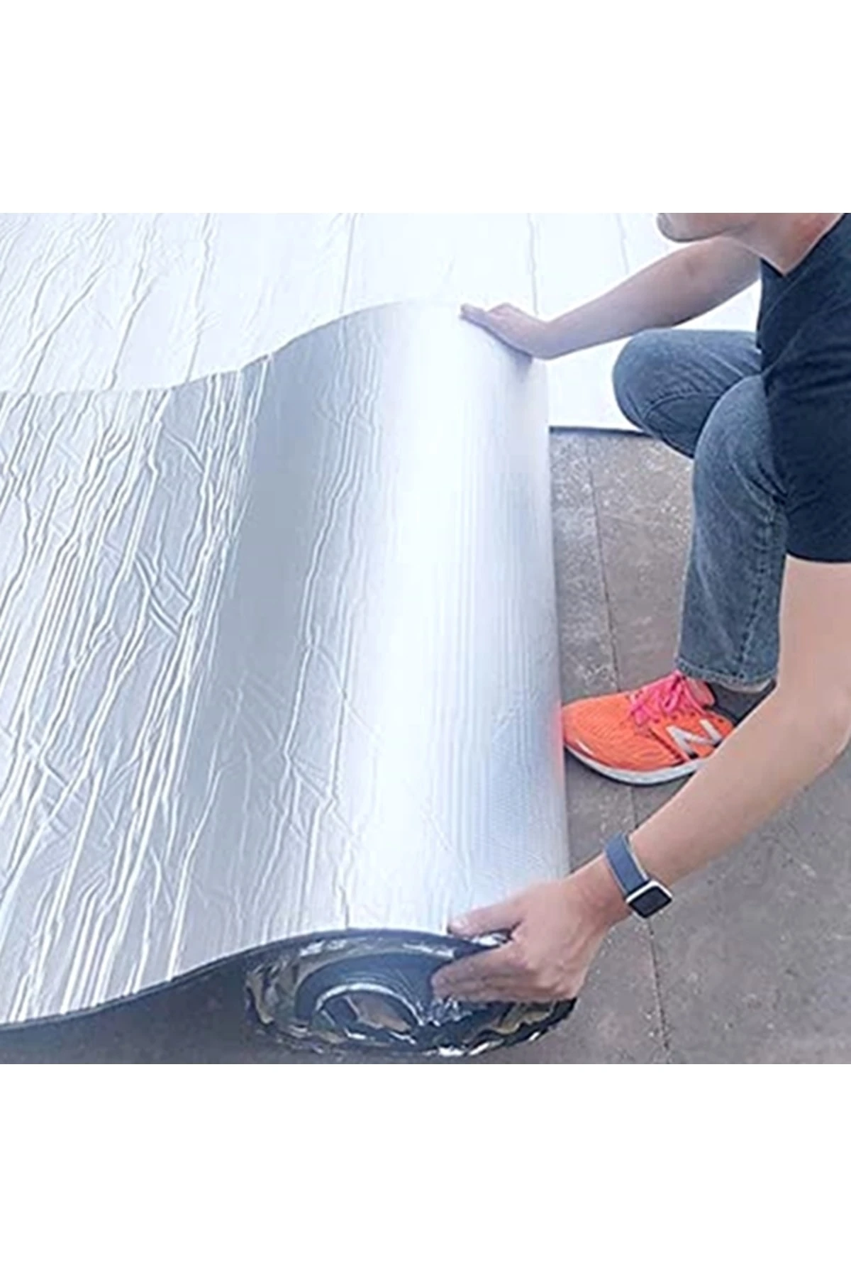 Oto Ses Yalıtım Malzemesi Folyolu 5m2 Araç Karavan Ses Isı Izolasyonu Süngeri 13mm Yapışkanlı