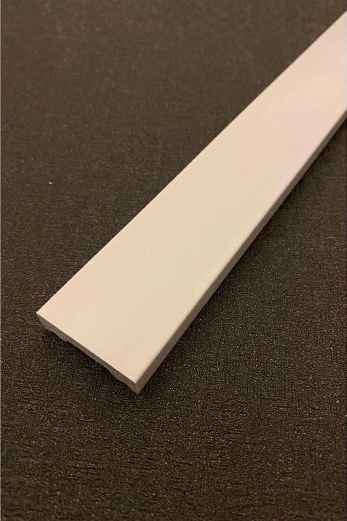 Boyanabilir Beyaz Düz Duvar Çıtası Dekoratif 4 cm x 240 cm