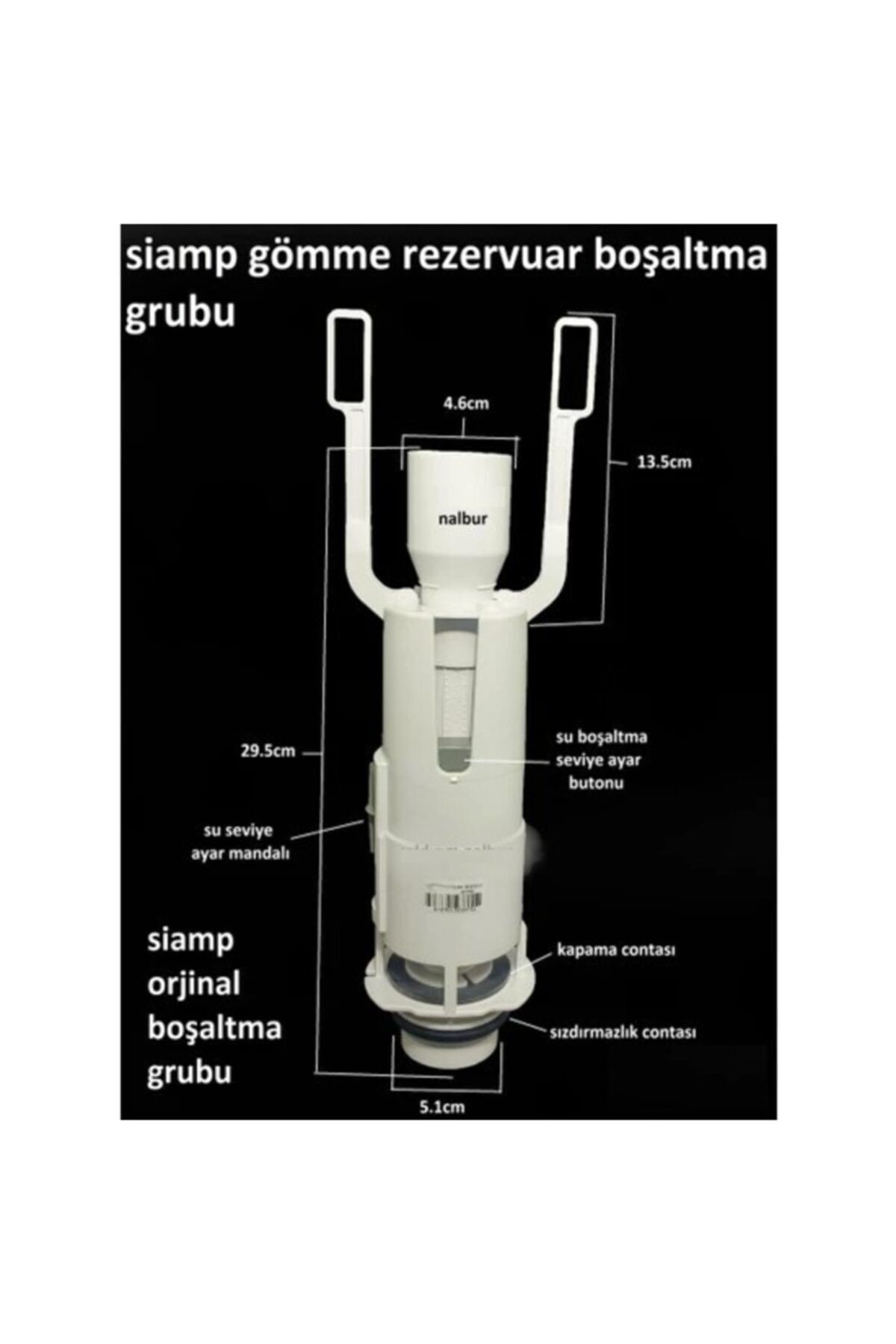 Sıamp Gömme Rezervuar Verso-80 Boşaltma Grubu