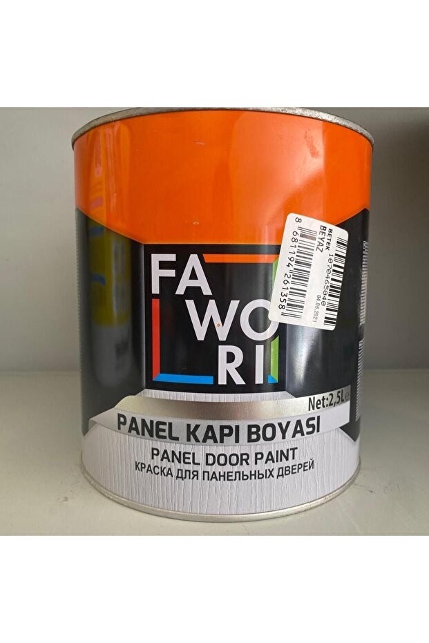 FAWORİ BOYA PANEL KAPI BOYASI BEYAZ 2,5 LT