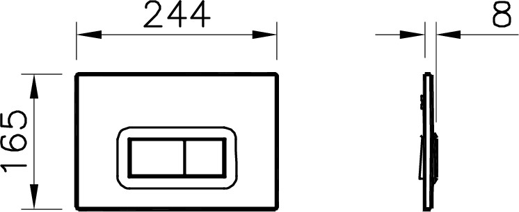 Loop R 740-0611 Kumanda Paneli, Mat Siyah
