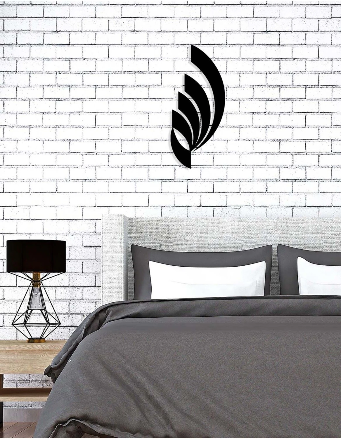 -Allah Islami Metal Tablo - Islami Ev Dekorasyonu - Dini Duvar Tabloları - 60 X 27 - Cm - Sıyah-Islm-102