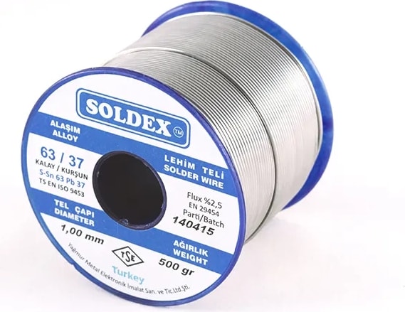63-37 Lehim Teli 200 gr 1,2 Mm, Sn:63 - Pb:37