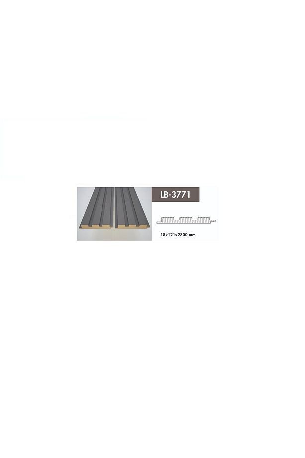 Akyürek Lb 3771 Model Soft Kaya Gri Renk Dekor Profil Duvar Kaplama Panel Lambri