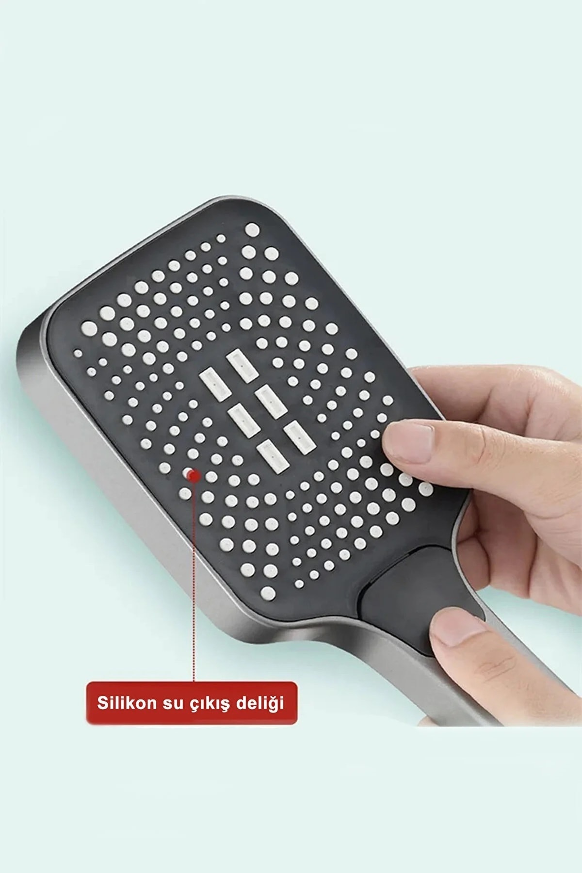 OecanWhisper Kaliteli Fonksiyonlu Banyo Duş Başlığı Seti 1,5 M. Örgülü Hortum ve Yapışkanlı Mafsal