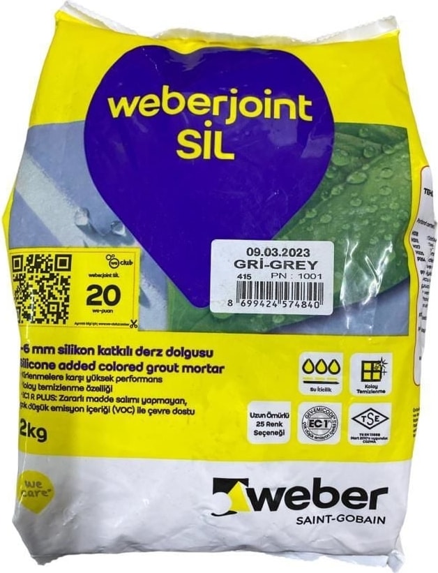 Weber Joint Sil 415 Gri Derz Dolgu 2 kg
