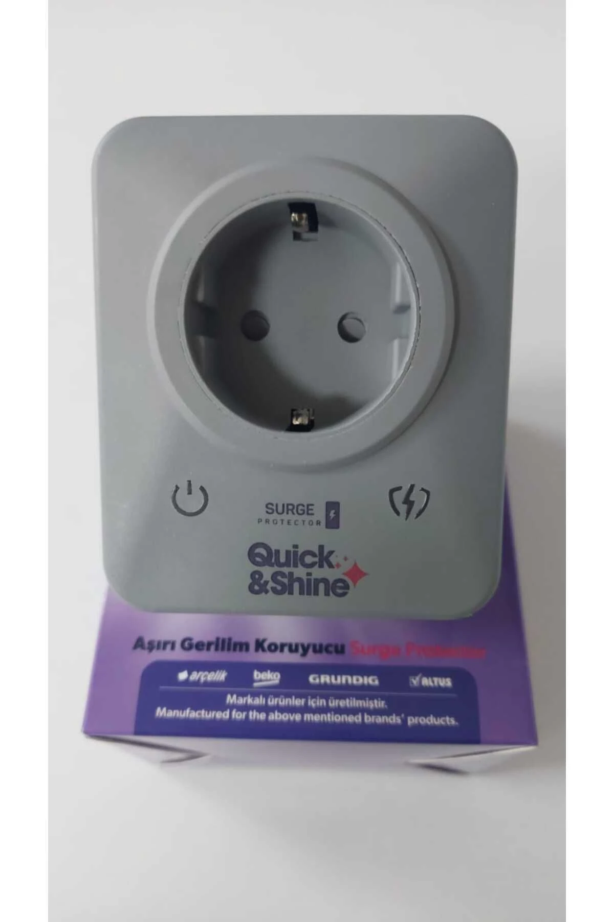 Apc Akım Korumalı Priz (gri)