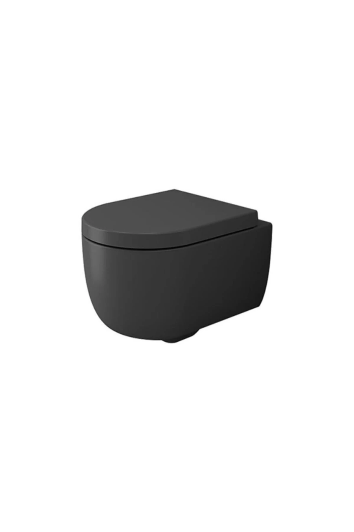 V-tondo Rimless Asma Klozet Kanalsız Kısa Kapak Hariç Mat Antrasit 1417-020-0128