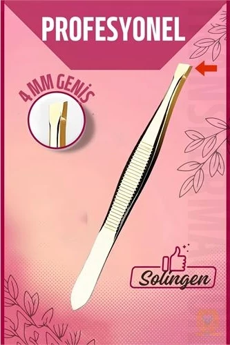 4 mm Geniş Uçlu Cımbız Çelik Solingen Professional