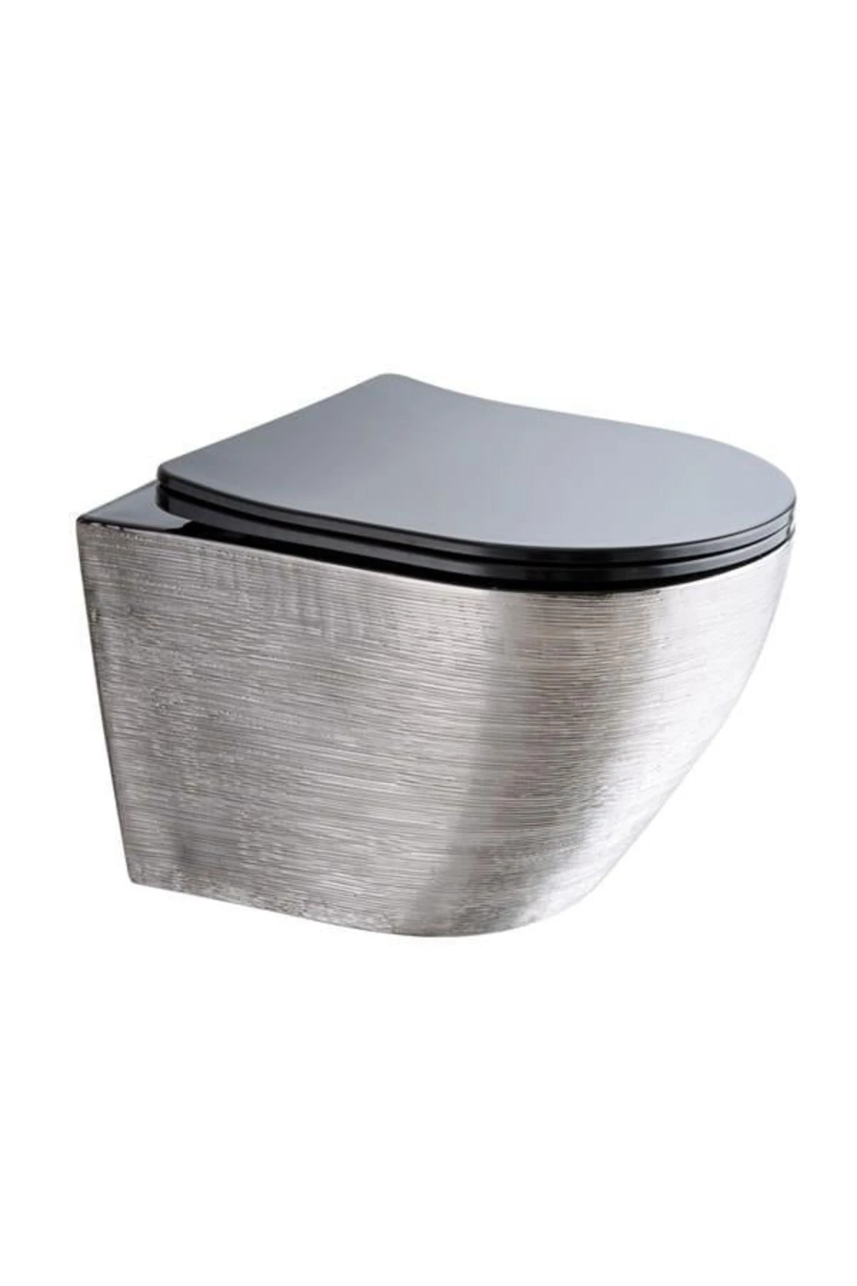 ASMA KLOZET KAPAK DAHİL ET-301S SİYAH-GÜMÜŞ