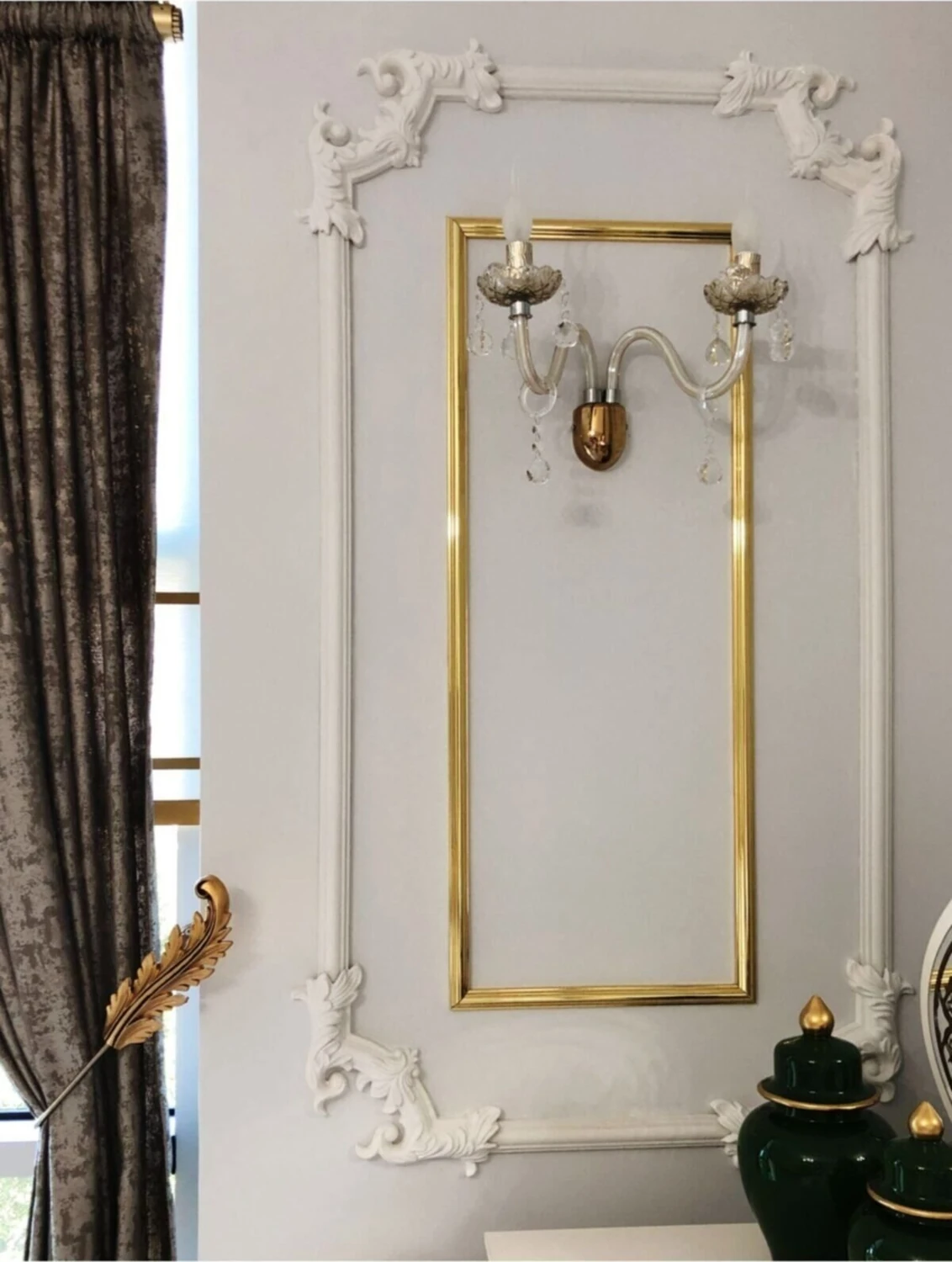 Şah Poliüretan Boyanabilir 4cm Çıta Geçmeli Köşe Motifi