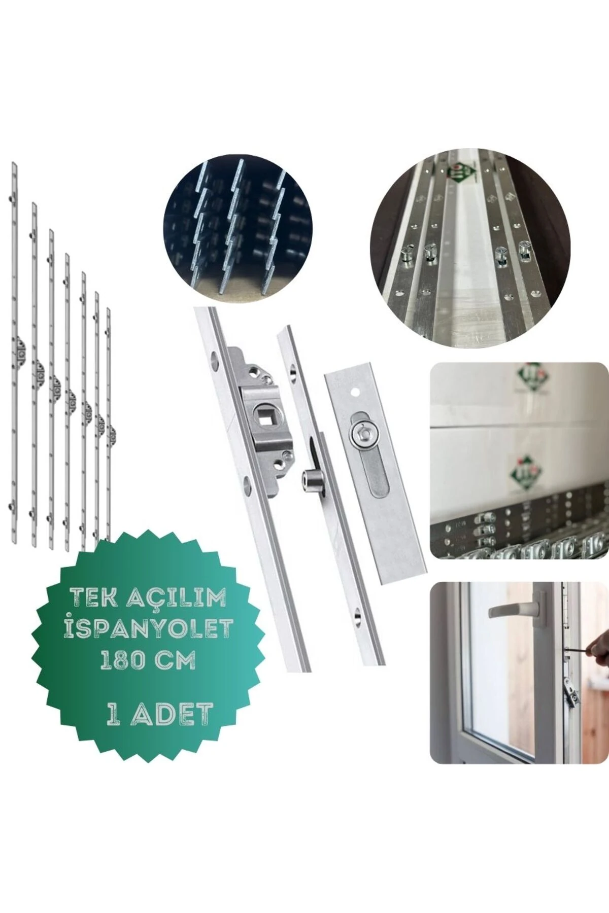 180cm Ispnayolet Pimapen Kapı Pencere Kilidi Ispanyoleti /1 Adet