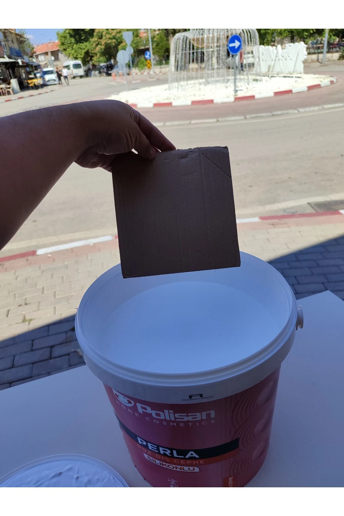 DIŞ CEPHE SİLİKONLU BEYAZ BOYA POLİSAN MARKA 25 KG