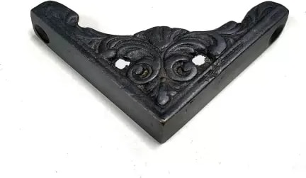 Antika Tarz Dekoratif Pirinç Köşe Süsü - 58X58 Mm, Oksit