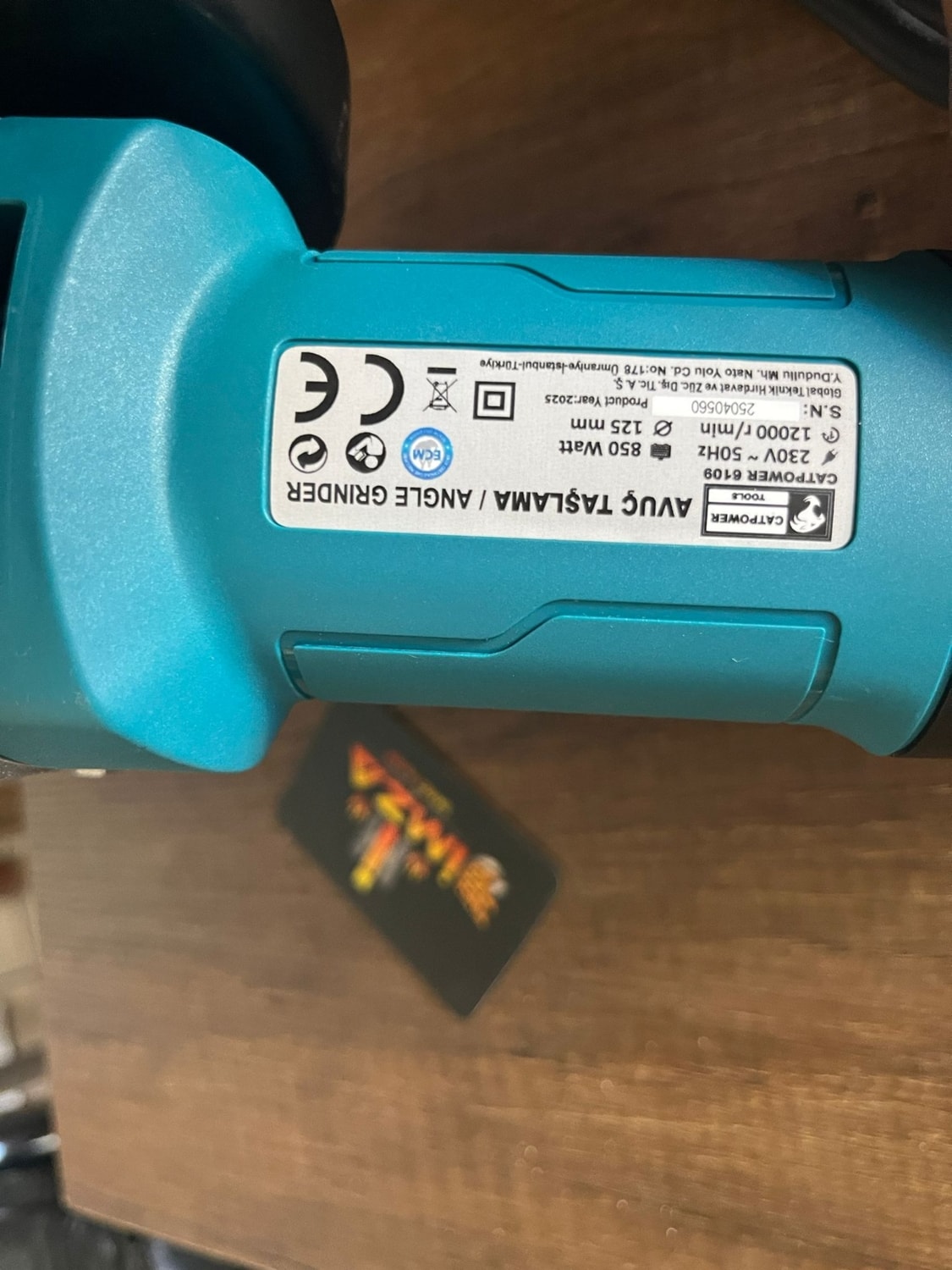 CAT POWER CAT6109 Avuç Taşlama 125MM