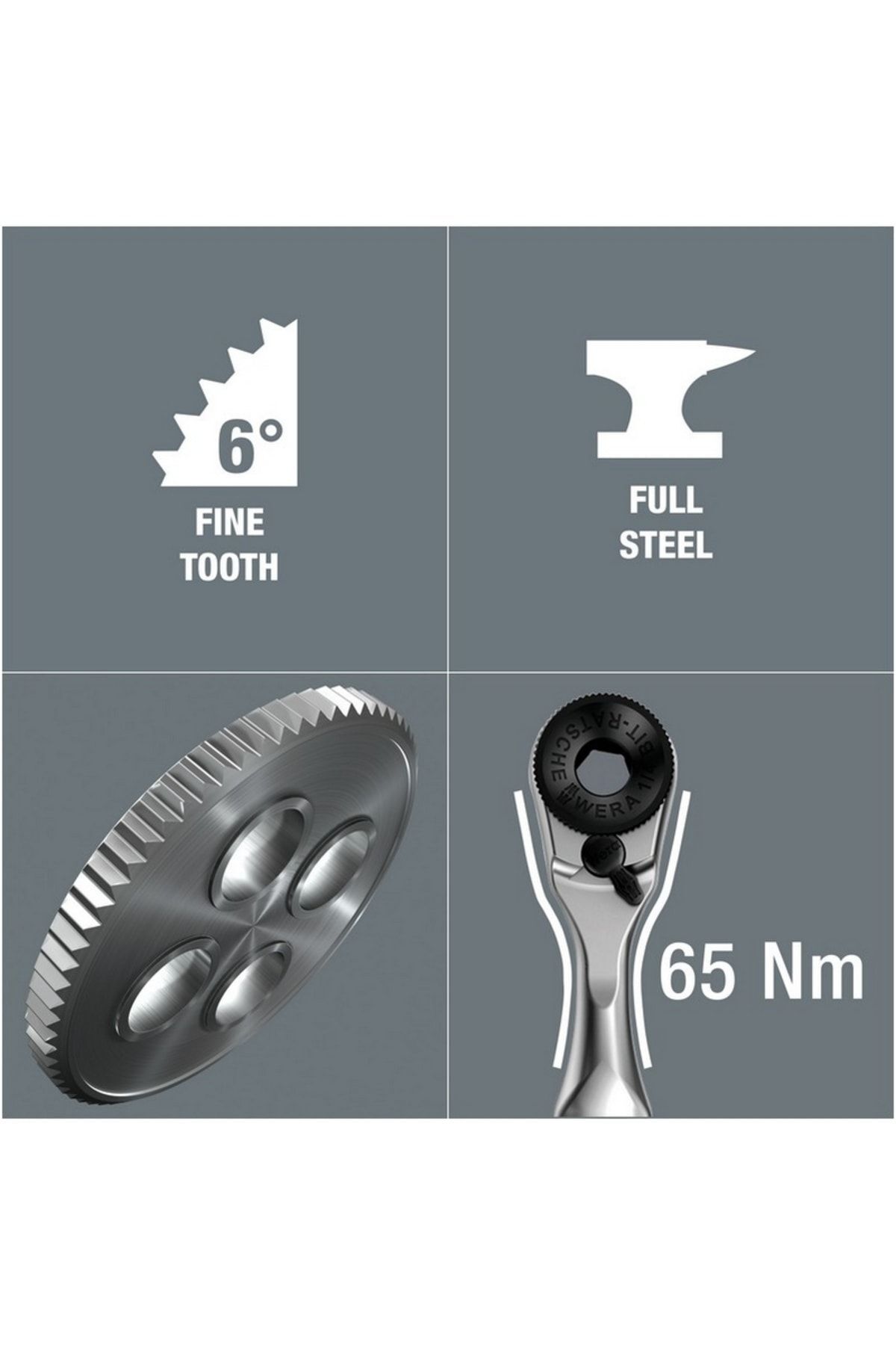 WERA Bit-check 10 Zyklop Mini Cırcır Seti (05073645001)