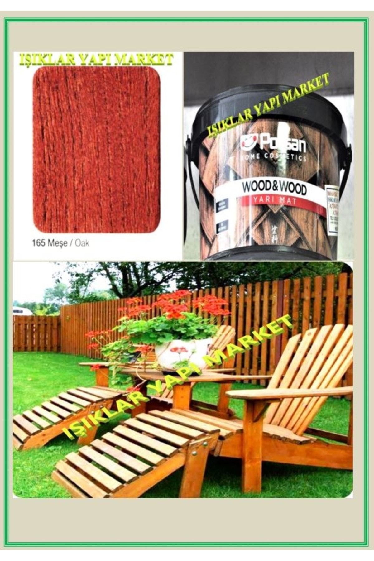 Wood&w-antiaging-ahşap Verniği-yarı Mat-su Bazlı-2,5litre (2,60KG.)-165-meşe