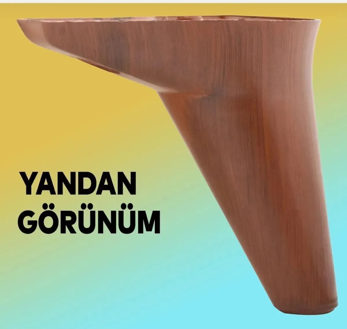 Lüks Mobilya Kanepe Koltuk Tv Ünitesi Baza Yükseltici 12 cm Ahşap Desenli Ayak