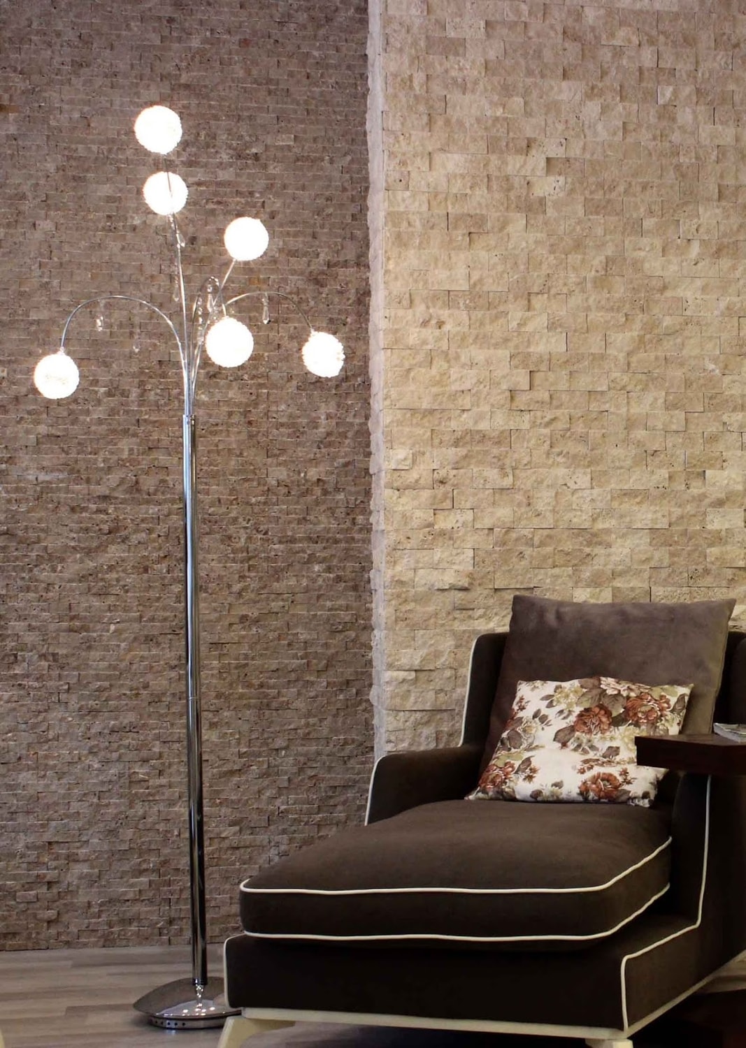 5X10Cm Klasik Doğal Taş Traverten Patlatma Mozaik Duvar Kaplama