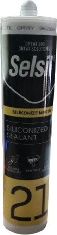 Silikonize Akrilik Mastik 500 gr Antrasit Gri