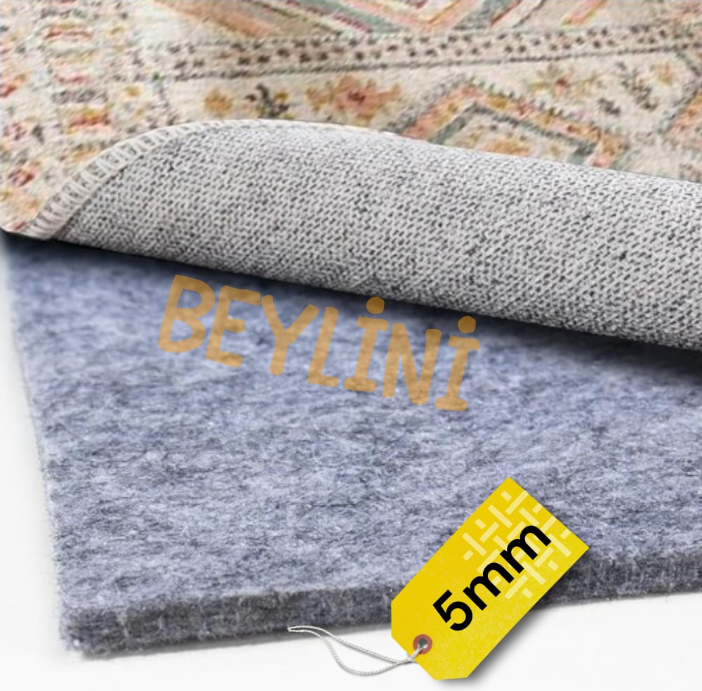 Halı Altı Keçesi Yalıtım ve Dolgu Keçesi Koruyucu Ses Isı Hava 5-6 mm Gri