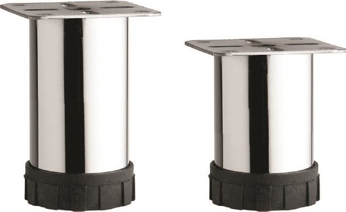Ayarlanabilir Pingolu Krom Mobilya Dolap Ayağı Metal 4'lü 8 cm