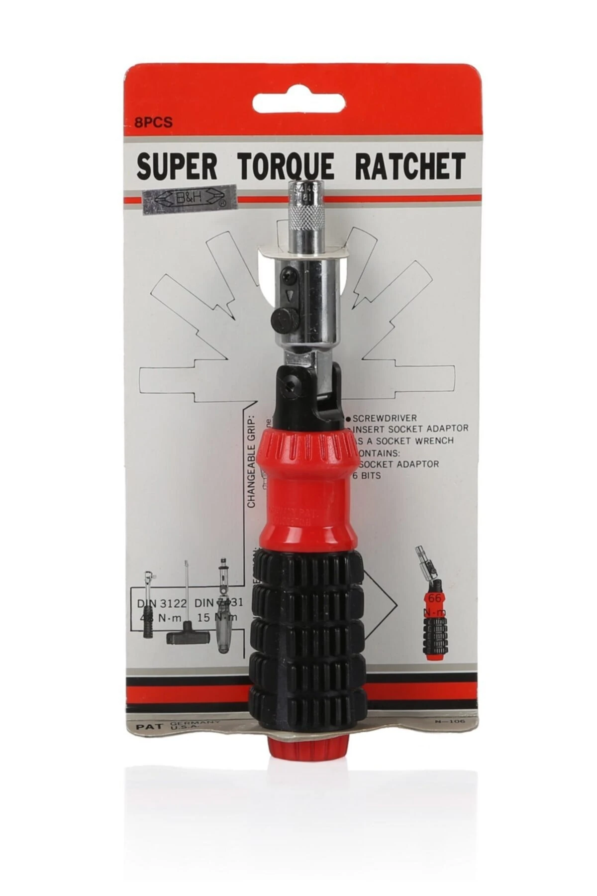 8 Parça Bits Set Cr-v Profesyonel Mafsallı