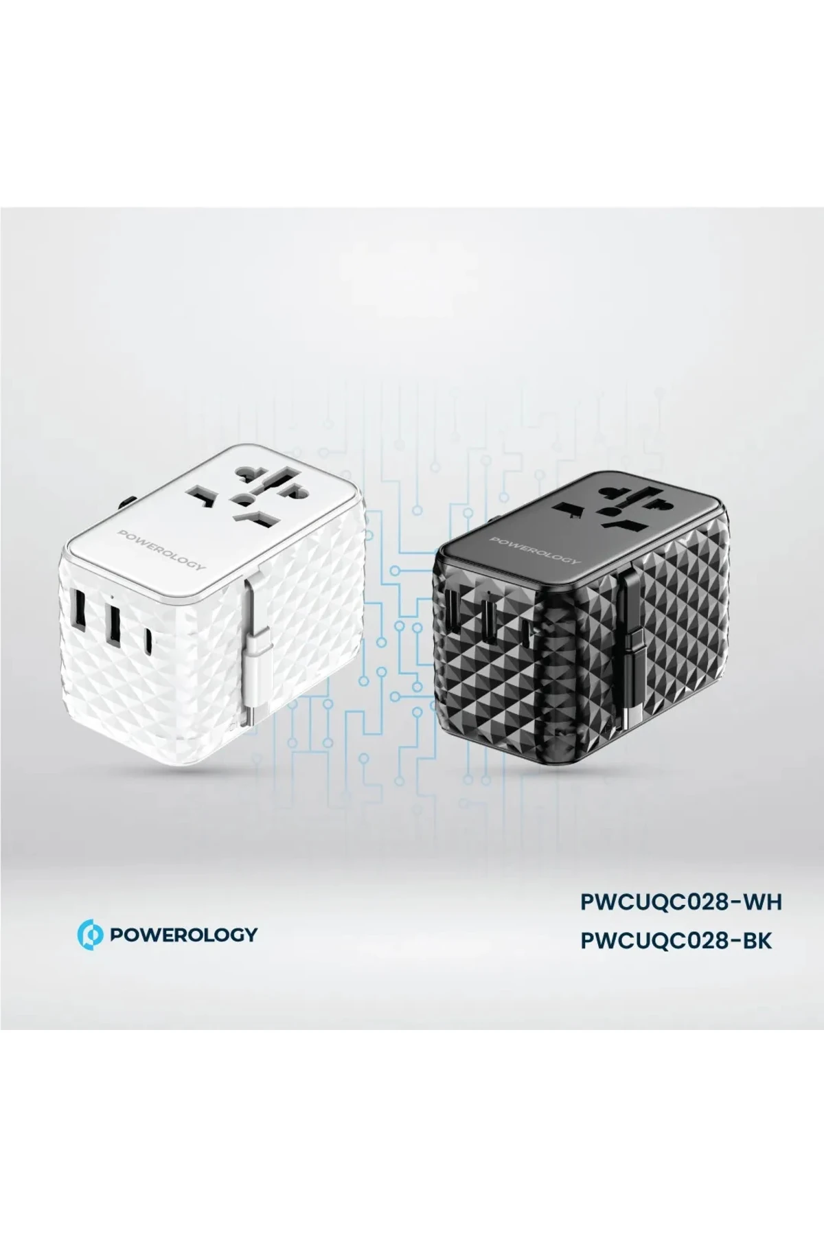 GaN Evrensel Seyahat Şarj Aleti Geri Çekilebilir Type-C Kablolu 2500W