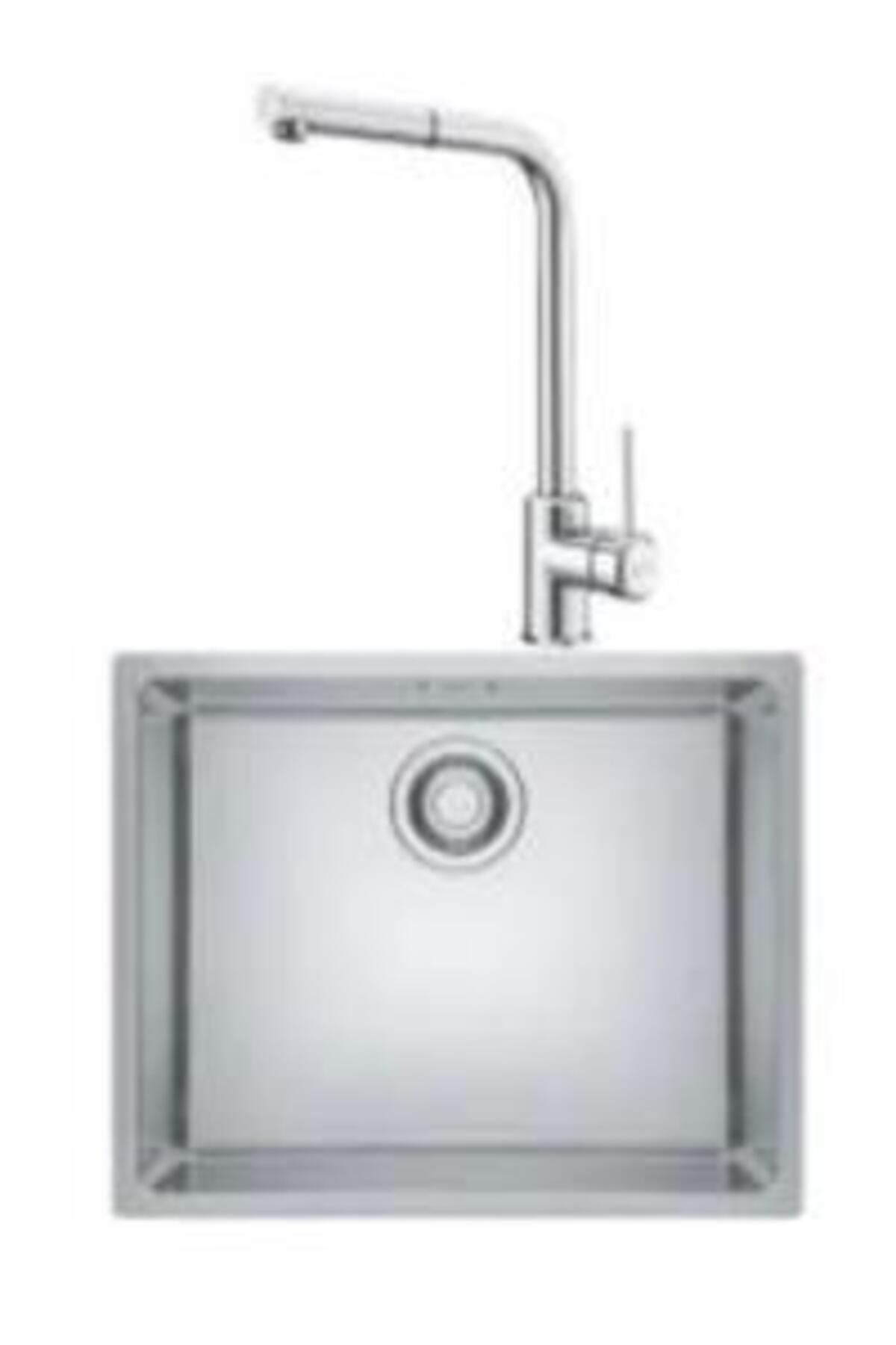 Maris Mrx 110-50 Tek Gözlü Eviye Sirius Doccia Armatür Seti (KROM)