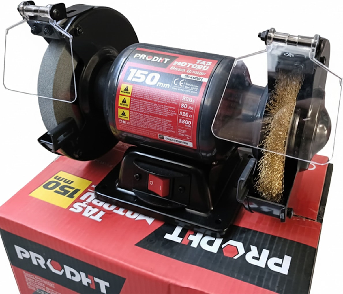 Prodht 150MM Taş Motoru Tel Fırçalı 250W