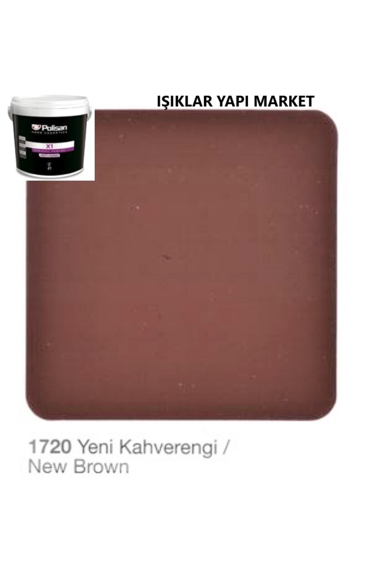 Ahşap&metal Boyası-su Bazlı-x1 Antiaging-kokusuz-parlak -0,70litre(800GR.)-yeni Kahverengi