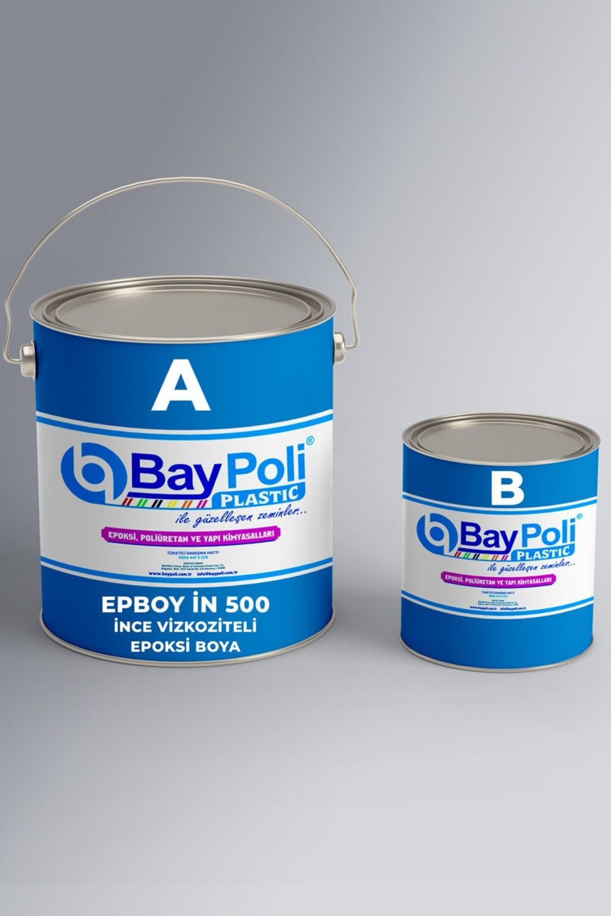 Ince Vizkoziteli Epoksi Beton Boyası- A Ve B Bileşeni 10 Kg-ral 1003