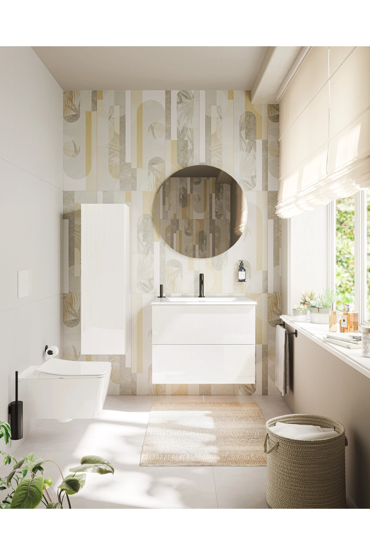 Origin A4288036 Üstten Kumandalı Lavabo Bataryası, Mat Siyah