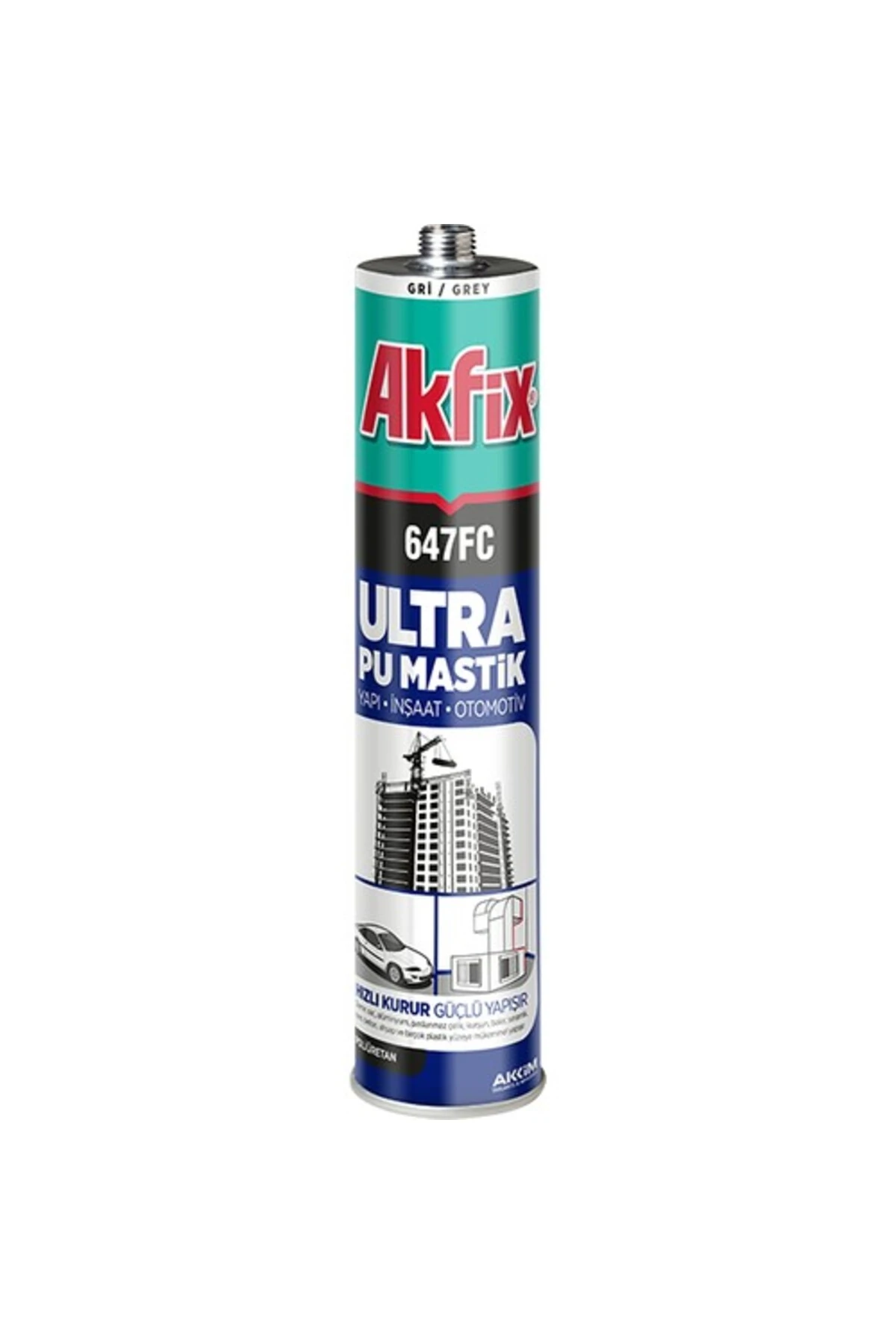 647FC Gri Ultra Otomotiv-Yapı Pu Mastik 280 Ml - AA476