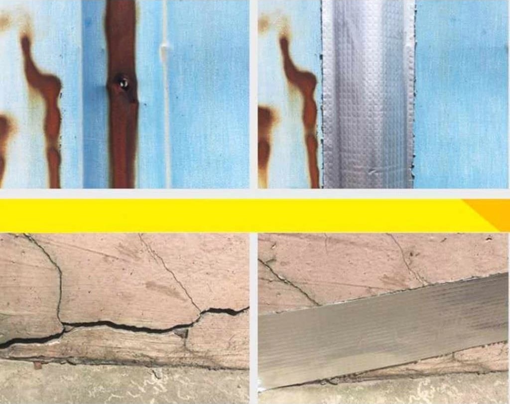 OZKUVVET Çatı Izolasyon Ses Su Yalıtım Tamir Çamur Bandı 10 cm Metre Seç 2 Metre x 10 cm