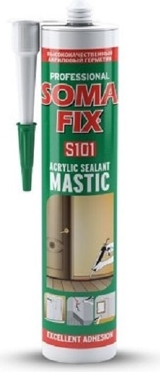 310 ml - 500 gr Beyaz Akrilik Mastik Pimapen Pvc Kapı Parke Montaj Dolgu Mastiği