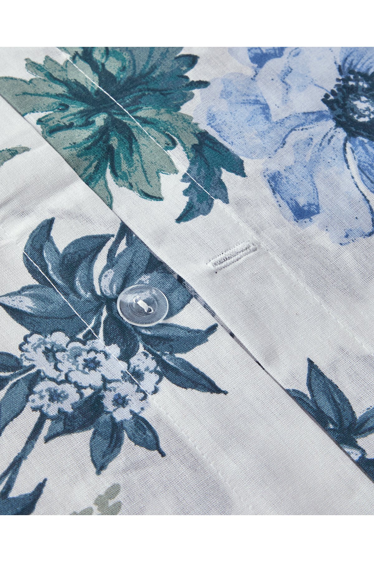 Bloomy Garden Tek Kişilik Nevresim Takımı Mavi