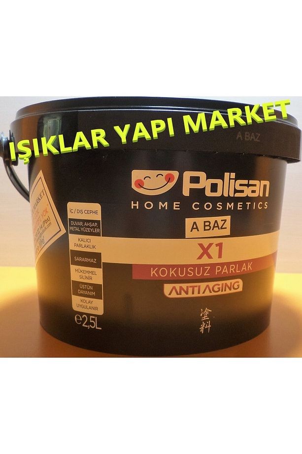 Ahşap&metal Boyası-su Bazlı-x1 Antiaging-kokusuz-parlak 2,5litre(3,20KG.)-gök Mavisi
