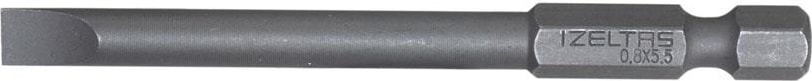 Izeltaş 4860200755 Uzun Düz Bits Uç 5.5X75 mm