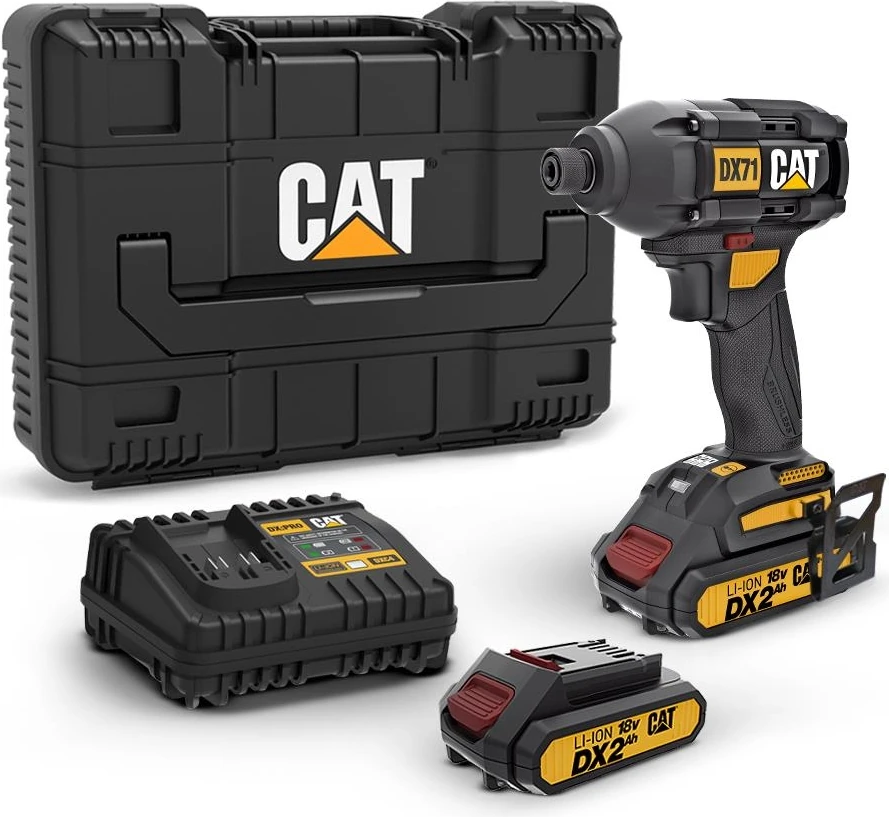 DX71 18 Volt 2.0AH Li-Ion Çift Akülü 215NM Kömürsüz Şarjlı Darbeli Tornavida