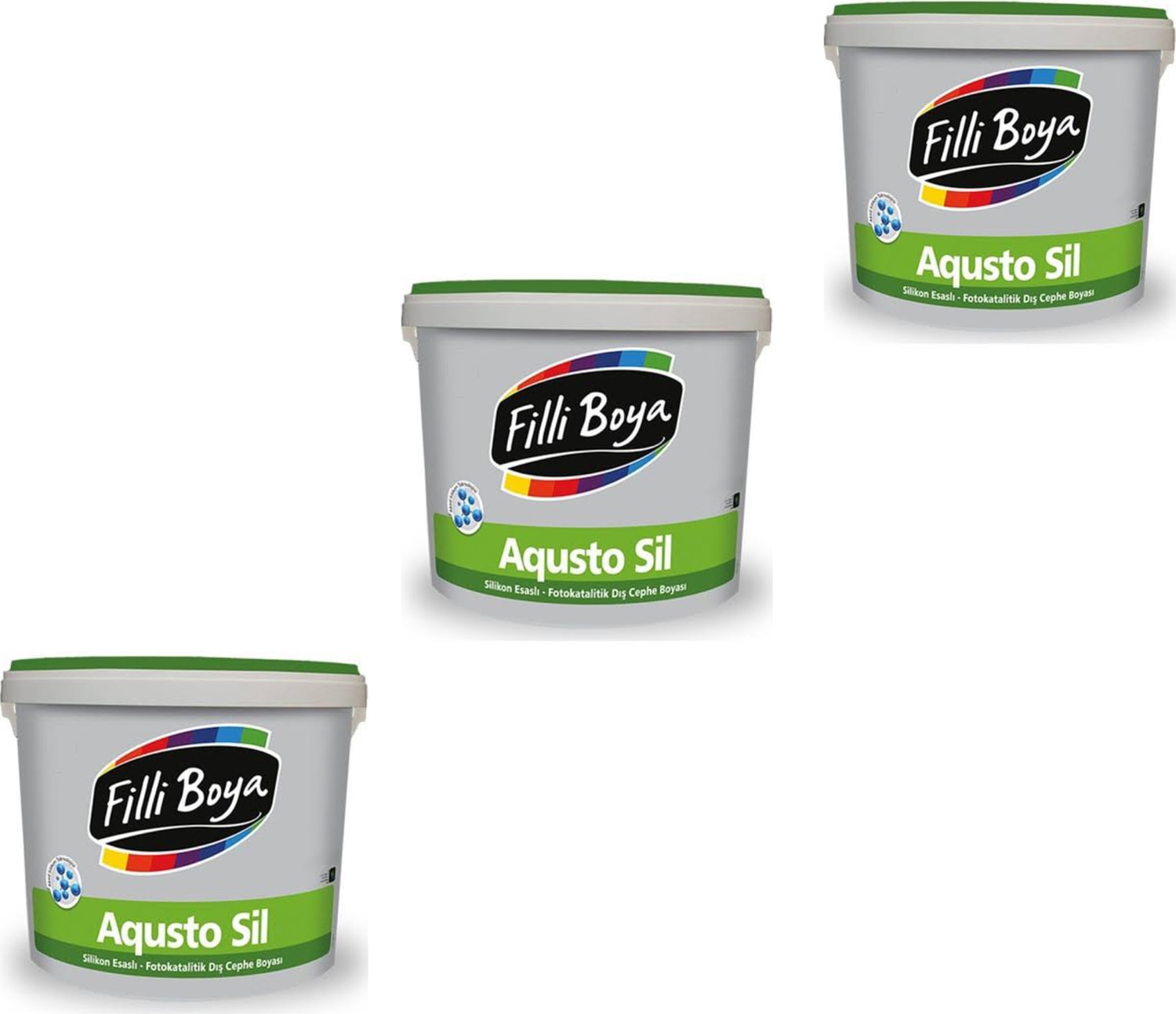 Aqusto Sil Silkonlu Dış Cephe Boyası 15 Litre 3ADET