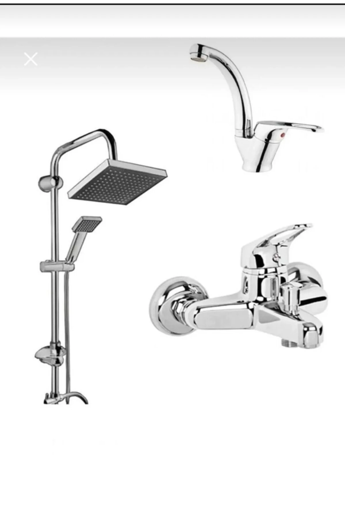 Duş seti Banyo Bataryası Lavabo bataryası 3 lü Set