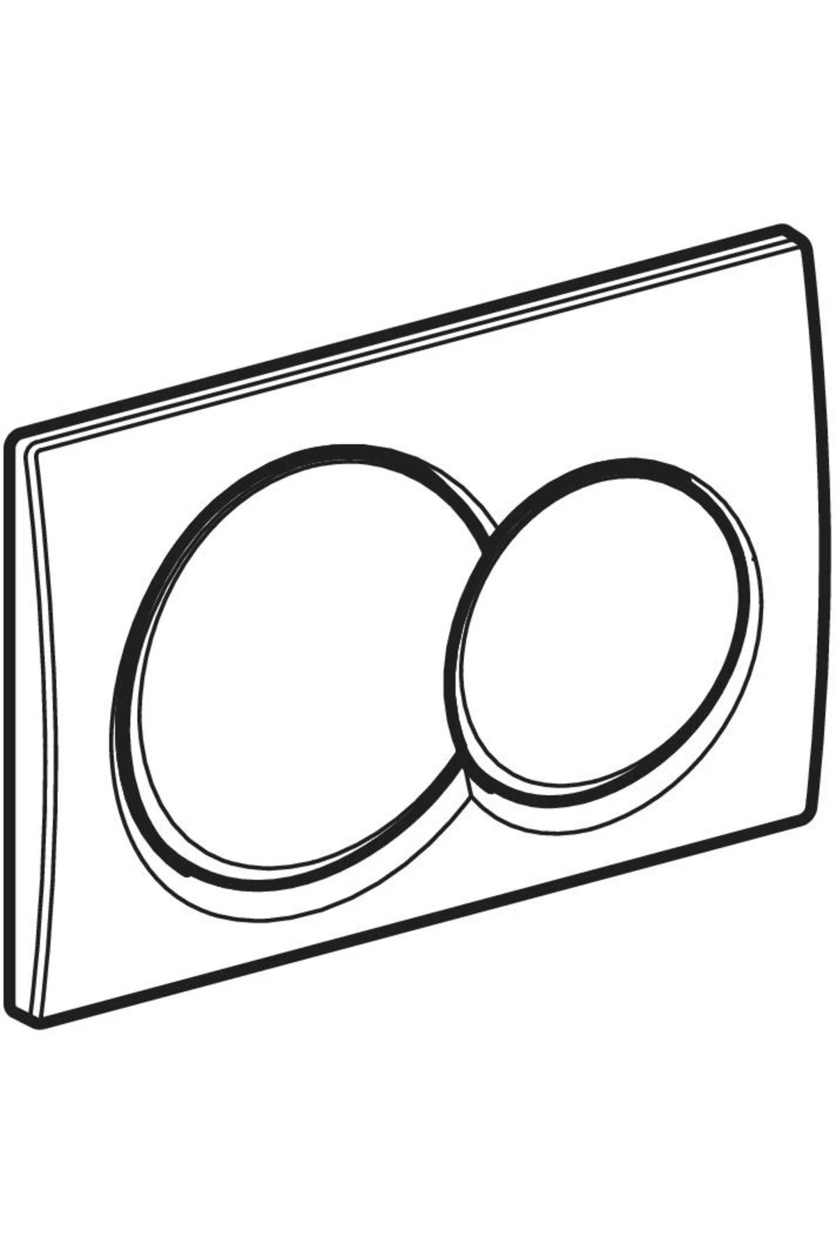 Kumanda Kapağı, Alpha01, Çift Basmalı, Beyaz, 115.035.11.1