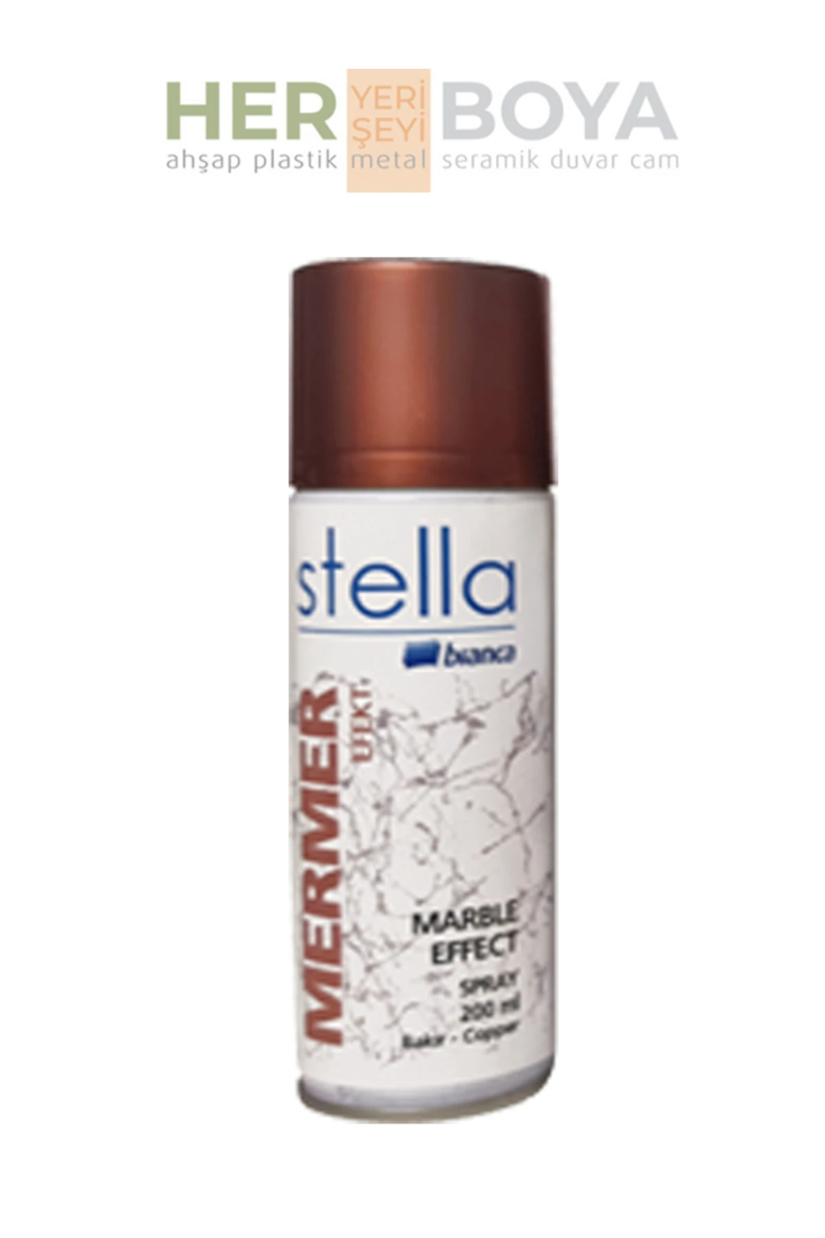 Stella Mermer Efect Sprey Boya Bakır 200ml