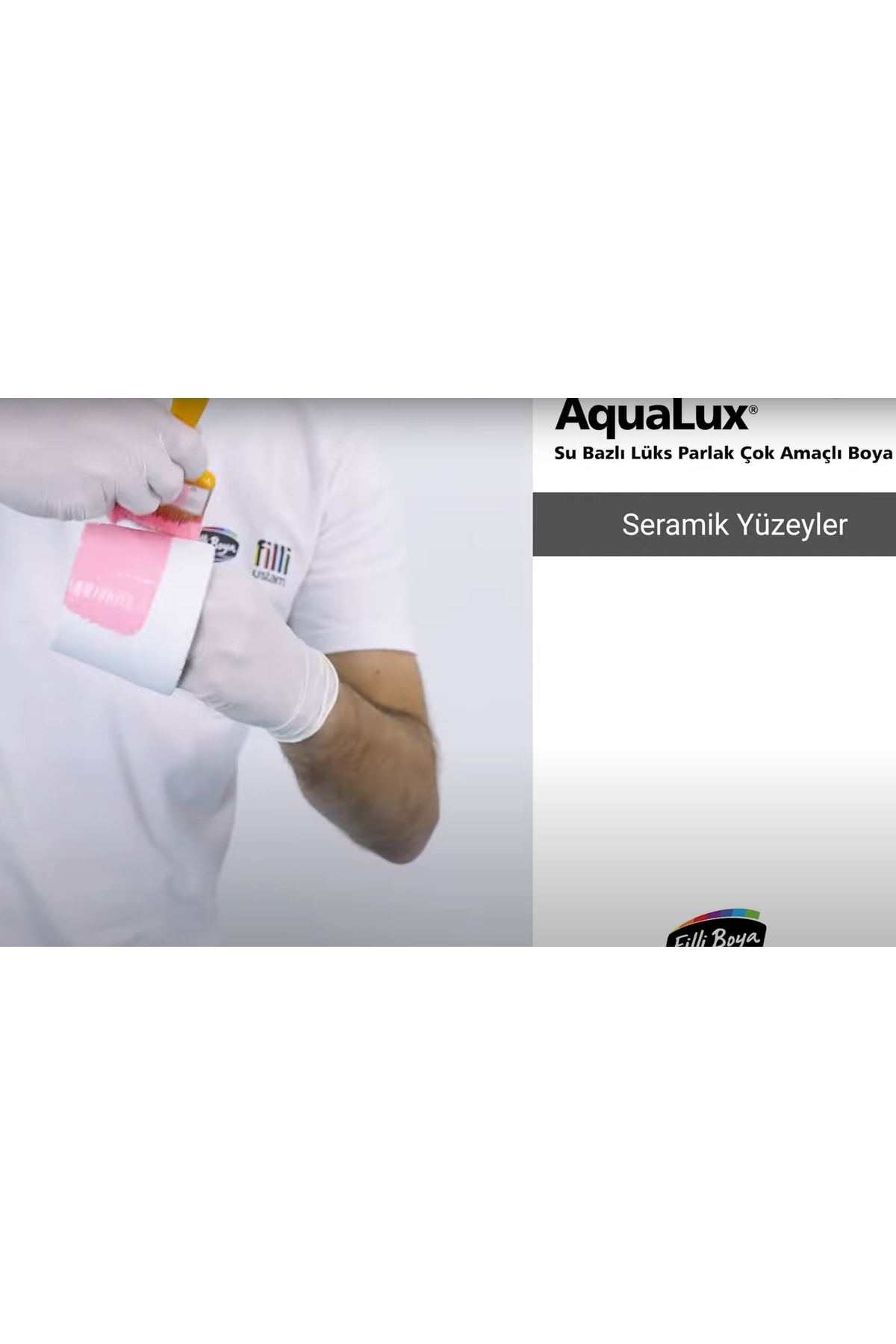 Aqualux Çok Amaçlı Ahşap Metal Cam Plastik Seramik Boyası 2.5lt Beyaz