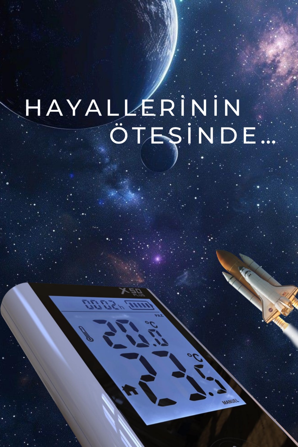 X50 Plus Kablosuz Wifi'li Smart Oda Termostatı