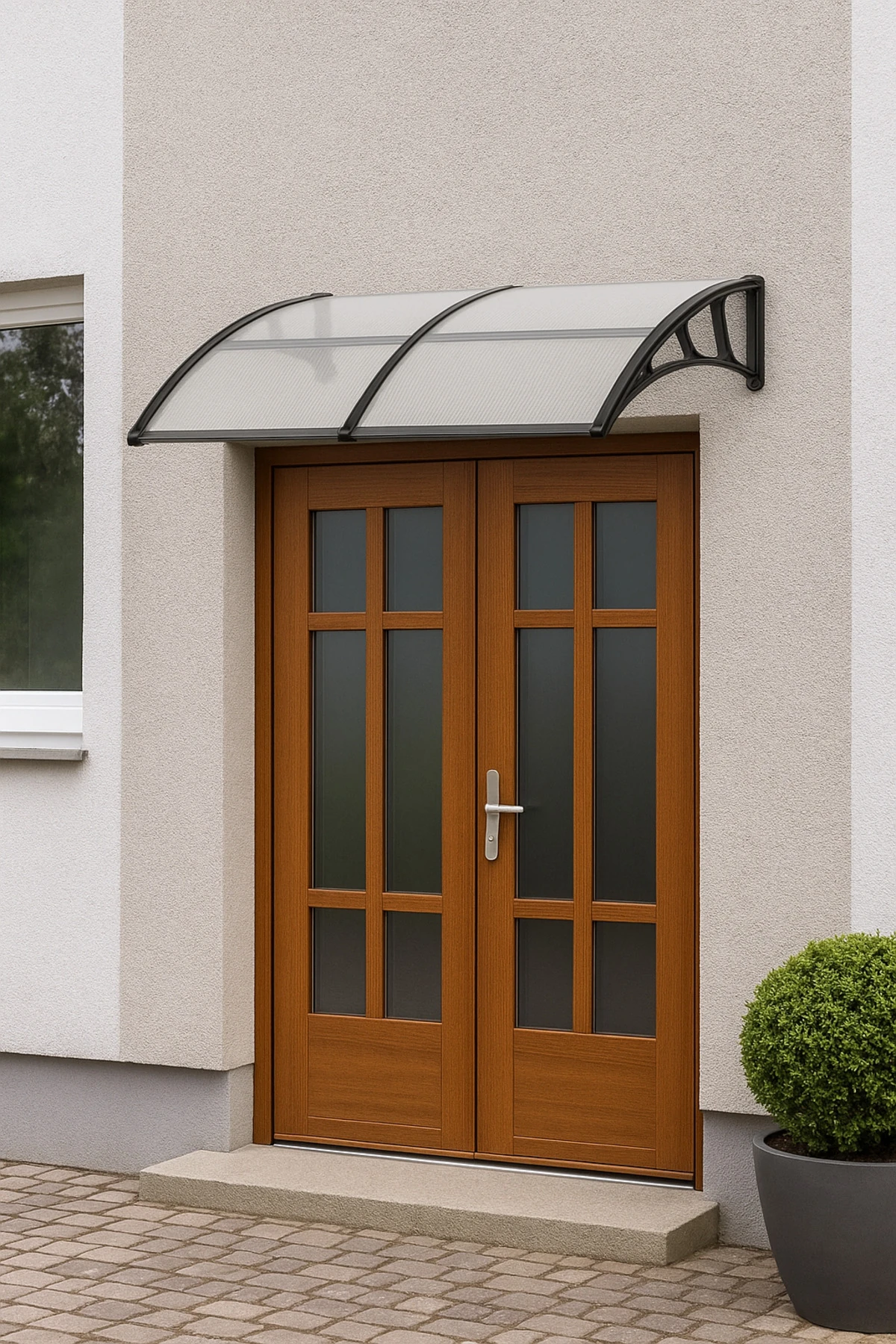 LUPIN Kapı Pencere Üstü Pratik Sundurma 105x240 - Şeffaf