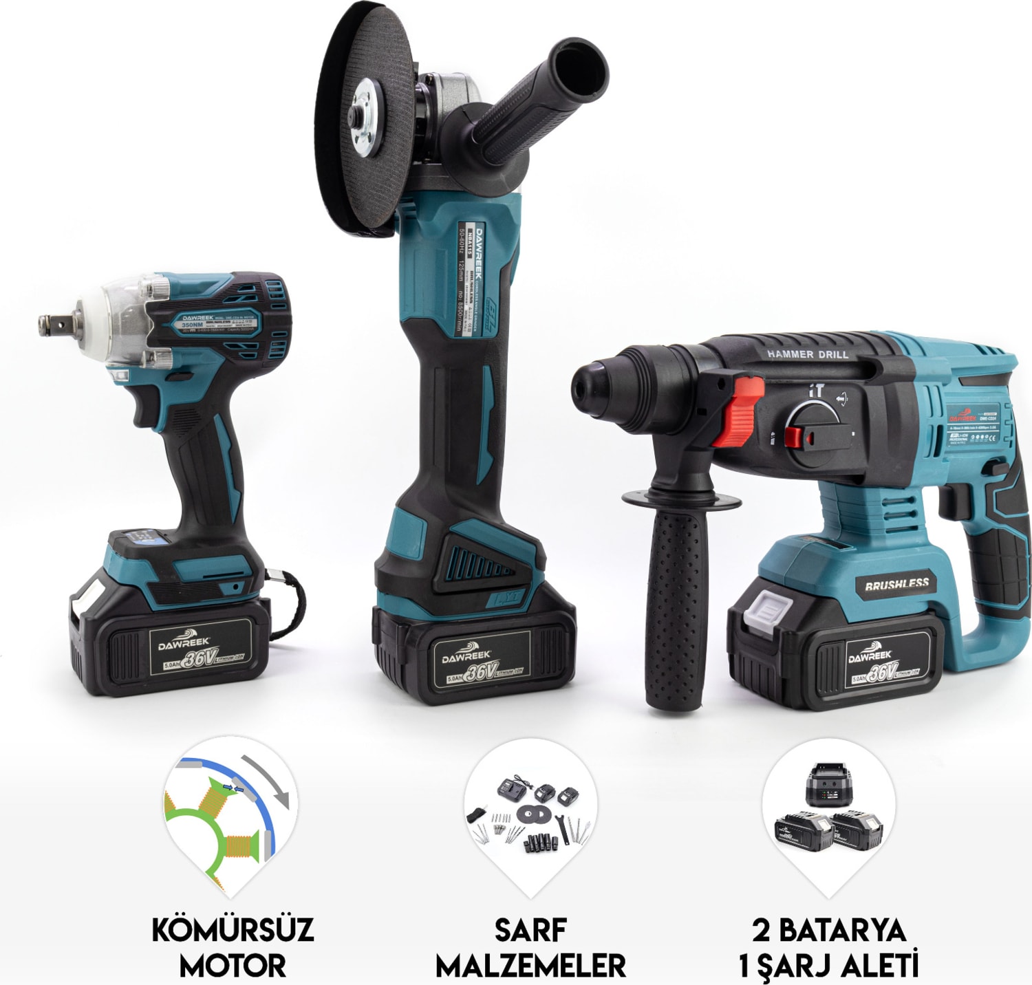 Üçlü Set 2B1Ş (Ş.Spral+S.Sıkma+Ş.Hilti)